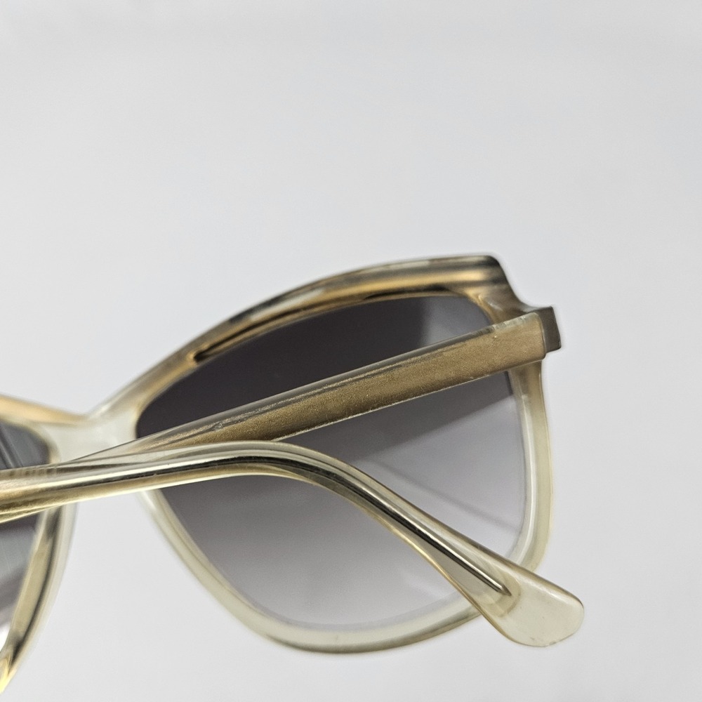 Cool Ray Sunglasses Oversized Clear Gold Butterfly Retro 1980's Vintage - Picture 10 of 13
